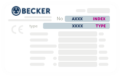 Special search based on the type plate
